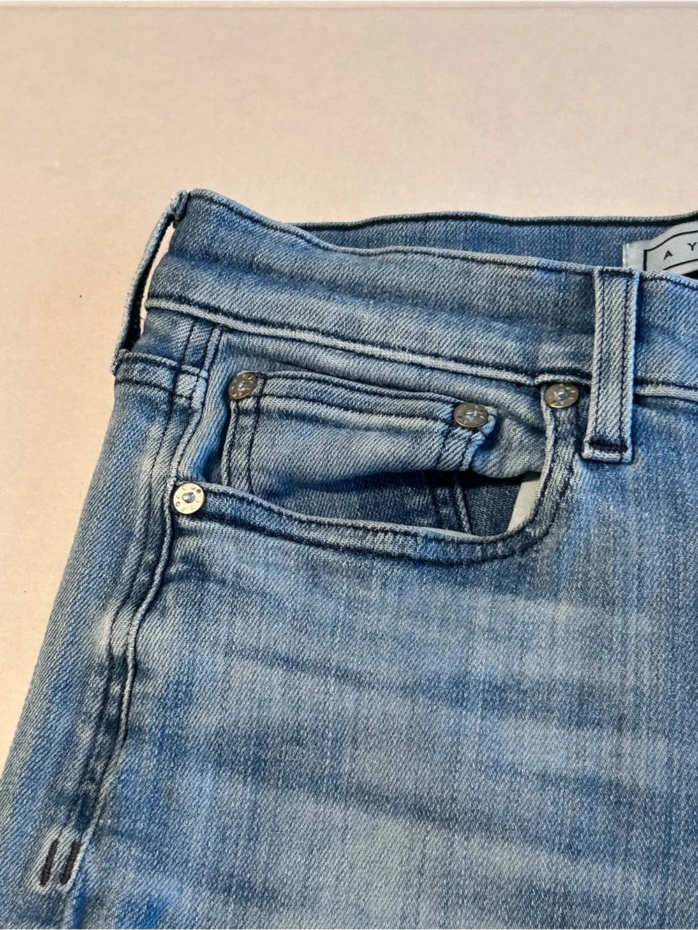 AYR The Bomb Pop Jeans Size 29 Frayed Hem Denim_6